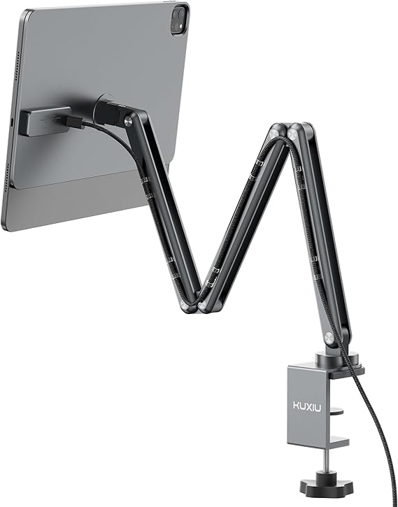 KU XIU Magnetic Wireless Charging Stand, Aluminum Alloy Arm Mount for Desk