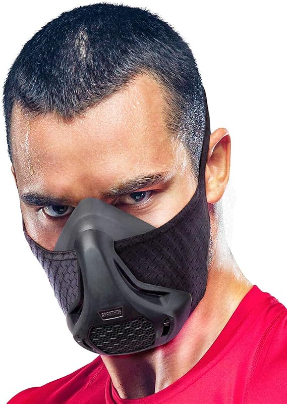 Sparthos High Altitude Training Mask, Running Breathing Mask | Elevation Workout, Lung Trainer, Adjustable Oxygen Air Resistance, VO2 Max Cardio, Gym Exercise for Men Women, Case Included