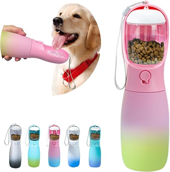 Taşınabilir Köpek Su Şişesi, 19 Oz Sızdırmaz Köpek Su Sebili, Küçük Köpekler için Köpek Aksesuarları, Büyük Köpekler için Köpek Aksesuarları, Dış Mekan için Seyahat Köpek Su Kasesi