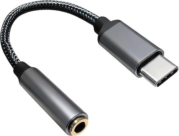 USB-C to 3.5mm Headphone Jack Adapter,Type-C to Aux Audio Female Adapter