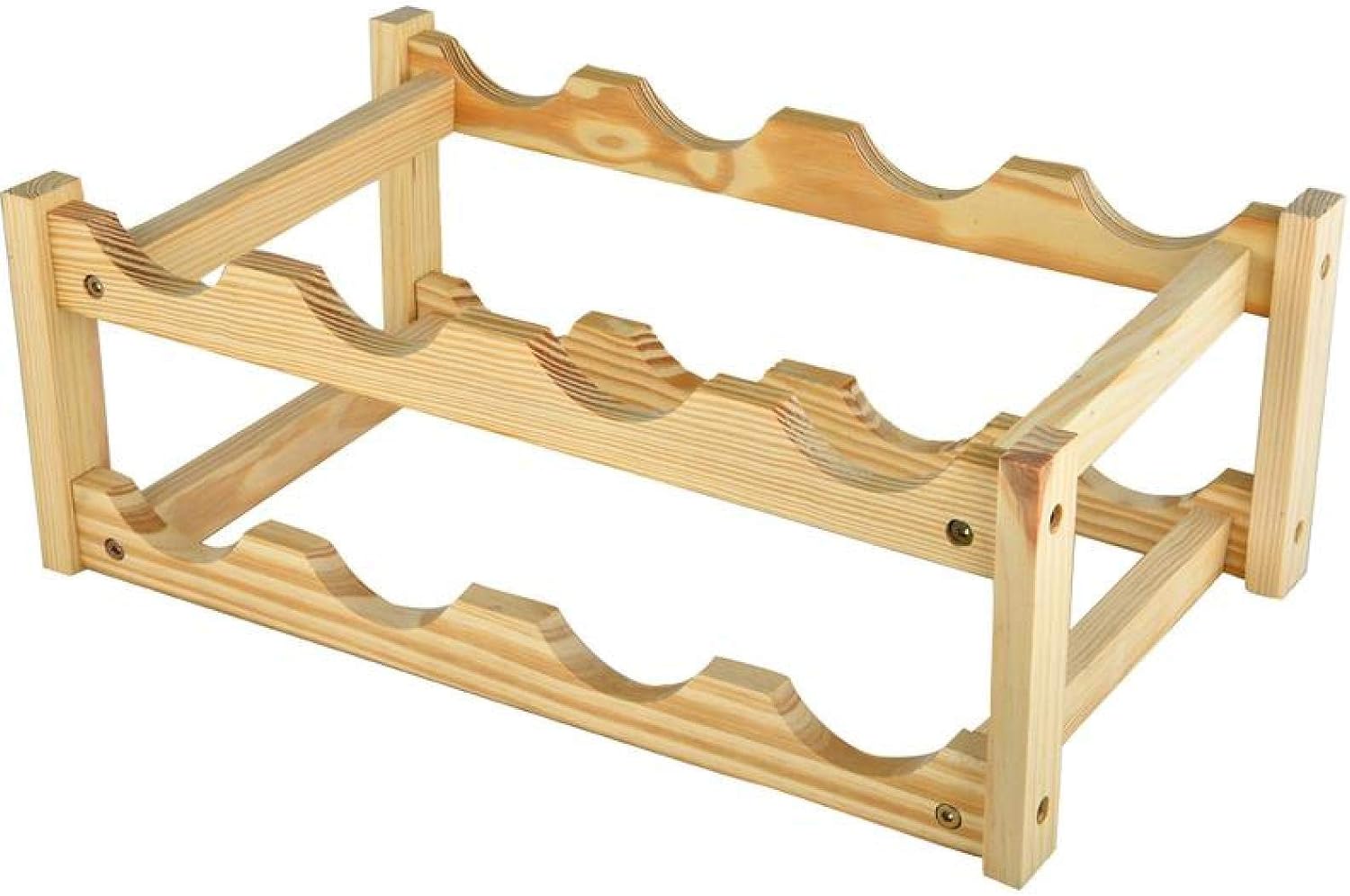 FQYYDD Wine Rack Wood Wine Rack 8 Bottles Of Wood Wine Bottle Storage Shelf Beverage Rack