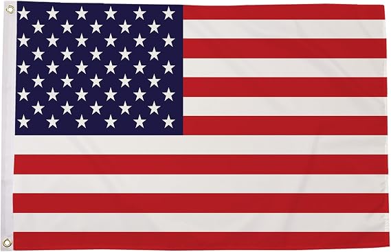 Flagmax American Flag - Durable USA Flag with Eyelets, 5ft x 3ft (150cm x 90cm) US Banner for Outdoor and Indoor Display, Stars and Stripes Design