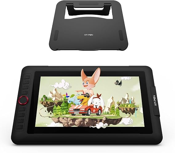 XPPen Artist12 Pro 11.6" Drawing Tablet with Screen Pen Display Full-Laminated Graphics Tablet and XPPen AC42 Graphics Tablet Stand Drawing Tablet Stand Laptop Stand Mobile Device Stand Holder
