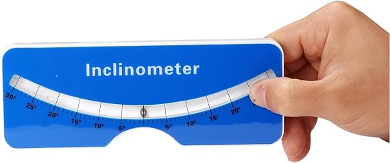 Portable Scoliometer, 0 to 30 Degree High Accuracy with Storage Bag for Hospital for Measuring Spinal Alignment,Measure Spine Slope