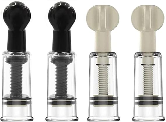 Jesakmie 4pcs Nipple Corrector Suction Cups - Nipple Inverted, Flat and Shy Nipples, Breastfeeding or Women