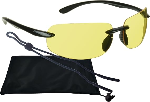 proSPORT Pickle Ball Sunglasses G-15 Green HD Copper Yellow Lens Sport Golf Tennis Cycling Men Women