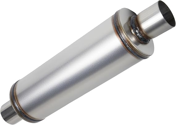 Universal Exhaust Muffler Stainless Steel Straight-Through Performance Muffler for Cars Trucks, 2.25" Inlet/Outlet, Overall Length 20"
