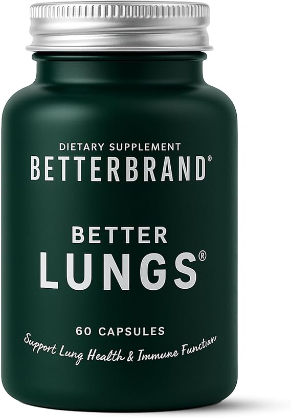 Betterbrand BetterLungs Lung Support Supplement, NAC & Mullein, 1-Pack