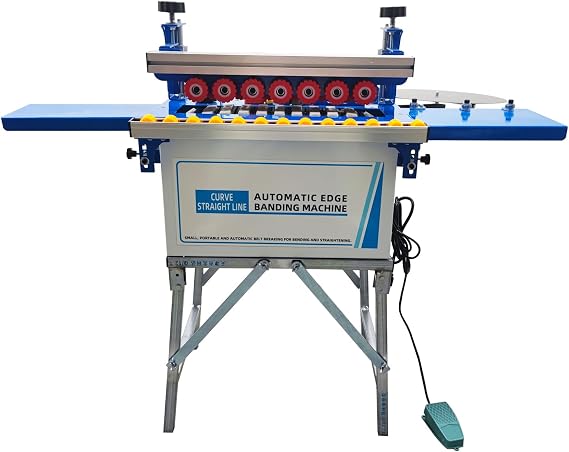 Yokoma 1200W Curved and Straight Edge Banding Machine with Double-Sided Gluing Automatic Tape-Cutting Edge Sealing and Trimming Integrated Machine Automatic Board-Feeding 110V