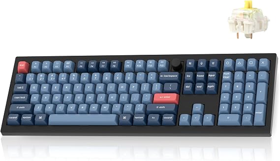 Keychron V6 Max Wireless QMK Mechanical Keyboard 2.4 GHz & Bluetooth