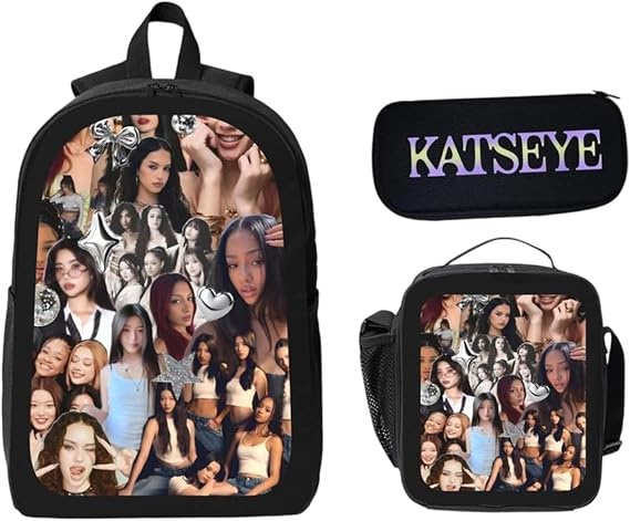 Katseye Backpack Katseye Merch Campus Bag Lightweight Travel New Semester Gifts Korea Pop Backpack For Fans