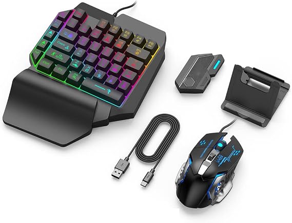 Keyboard and Mouse Adapter Converter Bluetooth Compatible Mobile Gaming Game For Peace Rules Survival Keyboard and Mouse Adapter