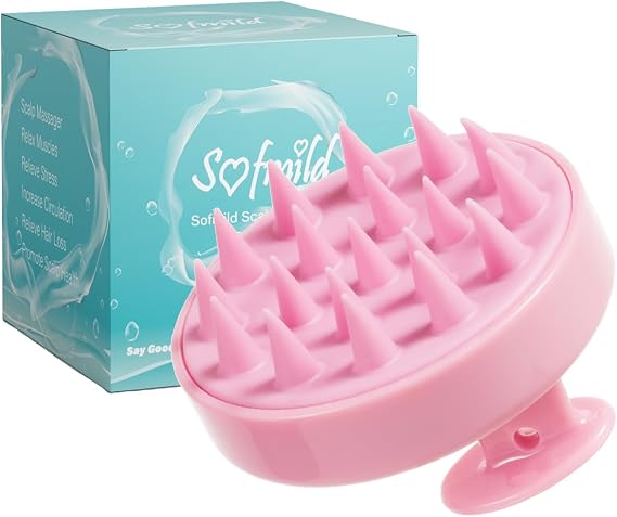 Silicone Scalp Massager Shampoo Brush Hair Brush Head Massager