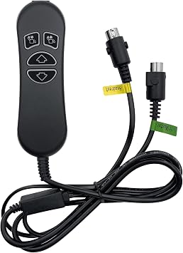4 Button Dual 5 Pin Lift Chair Remote Replaces HSW304 Controller Hand Control Replacement for Power Recliner