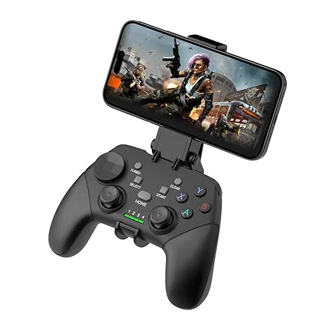 Joso Wireless Mobile Gaming Controller for iPhone, Android, iPad, Tablet, PC, Phone Controller with Phone Clip Supports Cloud Game, COD Mobile, Genshin Immpact, Remote Player Gamepad