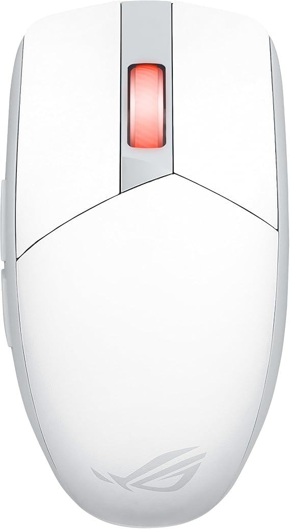 ASUS ROG Strix Impact III Wireless Gaming Mouse, 57 G Lightweight, 36K DPI Sensor, Bluetooth & 2,4GHz RF, ROG SpeedNova, Up to 618hrs Battery Life, Replaceable Switches, ROG Omni Receiver, White