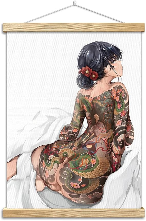 Cute Anime Comic Girls Canvas Prints Scroll Poster-Fantasy Digital Illustration GICLEE Prints Wall Art Decor 12''x16''(30x40cm) Type 19