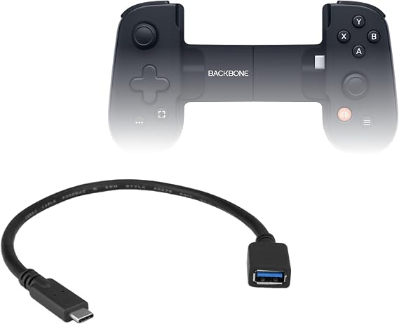 BoxWave Cable Compatible with Backbone One (Android) - USB Expansion Adapter, Add USB Connected Hardware to Your Phone
