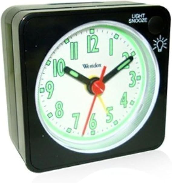 Westclox 47370 Quartz Analog Clock Black