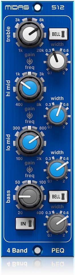Midas 500 SERIES PARAMETRIC EQUALISER 512 500 Series 4 By Parametric Equaliser Based on Midas HERITAGE 3000