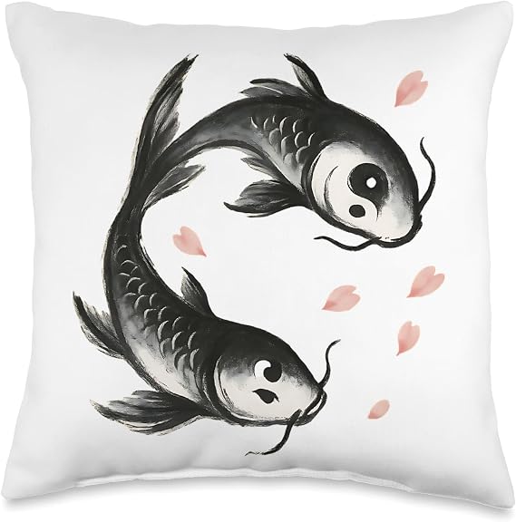 KOI Fish Throw Pillow