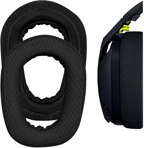 Breathable and Durable Replacement Earpads Pillow Logitech G435 G 435 Bluetooth Wireless Gaming Headset Ear Pads Pillow Sponge PadMesh Compatible with Fabric and Memory Foam
