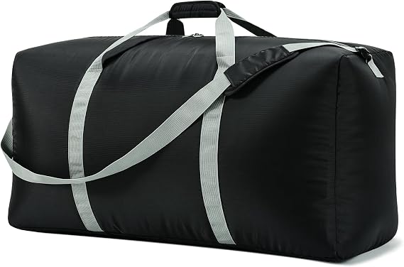 iFARADAY 105L Extra Large Duffel Bag 32.5 inch Lightweight Luggage for Travel-Black