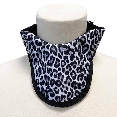 SS1B Soft Lead Free Thyroid Shield - X-Ray Radiation Protection - VitalTM Lead Free .5mm - Hook and Loop Closure - Made in USA (One Size Fits All, Cougar)