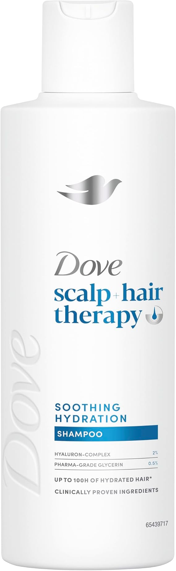 Dove Scalp + Hair Therapy Soothing Hydration Shampoo hair care with Hyaluron-Complex and Pharma-Grade Glycerin for up to 100 hours of hydrated hair* 250 ml
