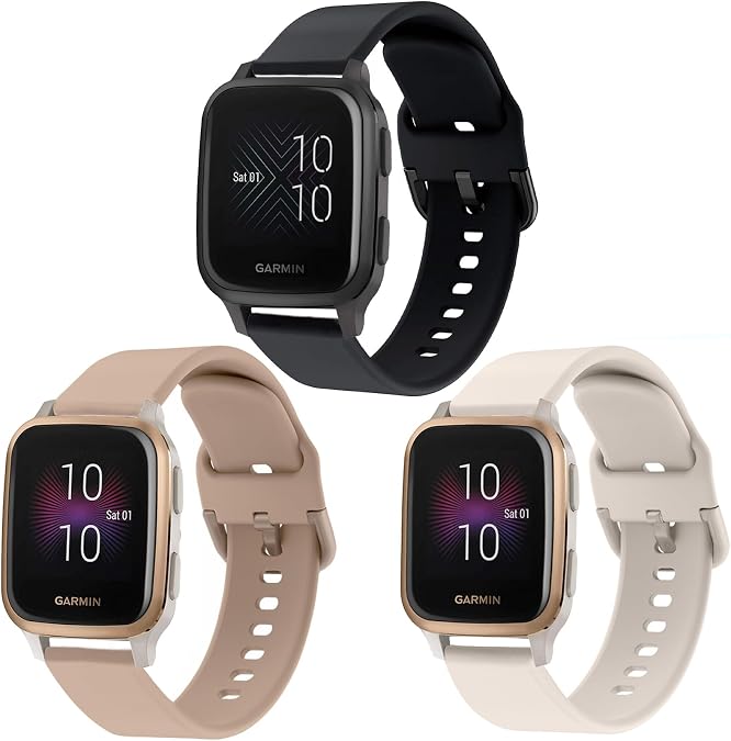 Bands Compatible with Garmin Venu SQ/Venu Sq 2 /Venu Smart Watch, Soft Silicone Fadeless Pattern Printed Floral Replacement Band for Garmin Venu sq Music