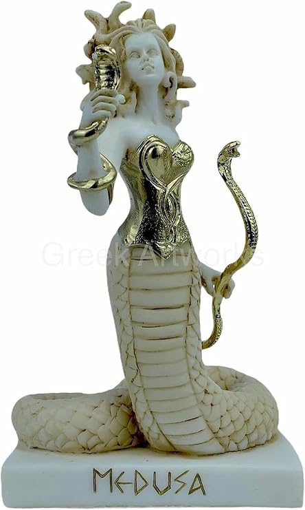 Gorgon Medusa Snake Hair Woman Female Symbol Greek Roman Statue Sculpture