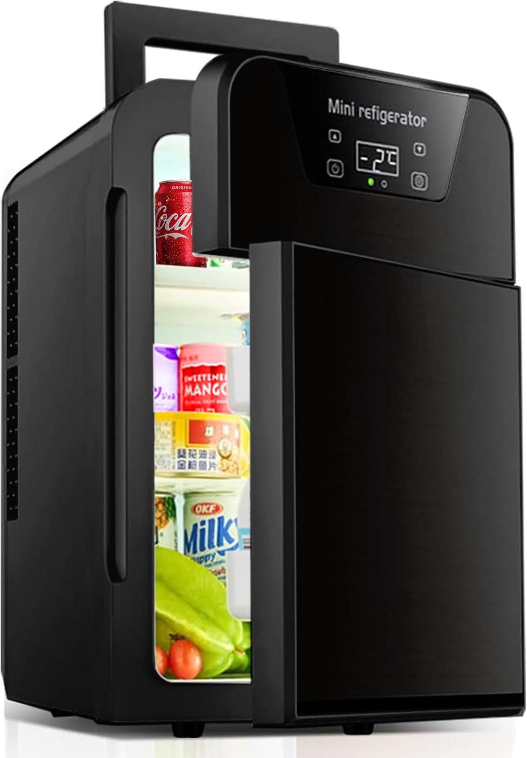 Mini Refrigerator, Small Refrigerator, ColdHeat Retention, 22 L 5.8 gal, Mini Cooler, Dual Use for ColdHeat,16.2 to 149 °F -9 to 65 °C, Eco Mode, Energy Saving, High-Density Foamed