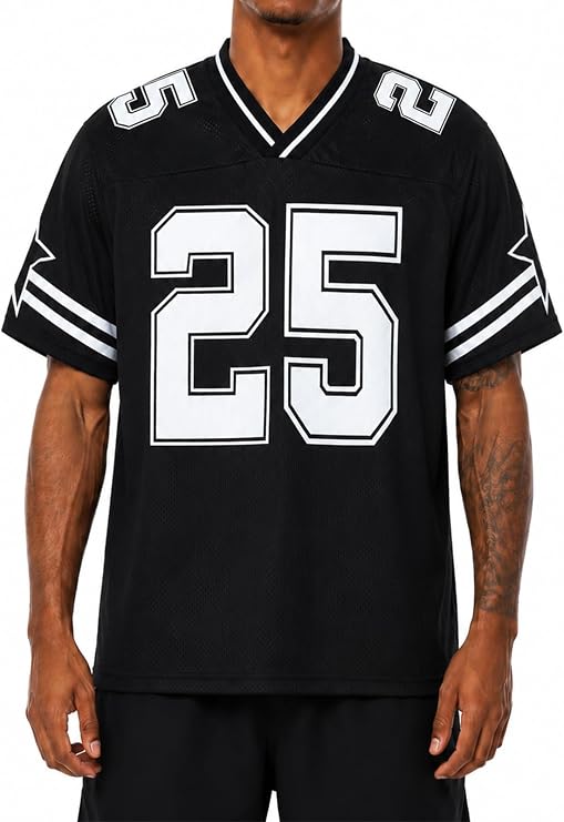 Jersey Shirts for Women Y2k Graphic Tees V Neck Baggy Streetwear Number Oversized T Shirt Summer Tops