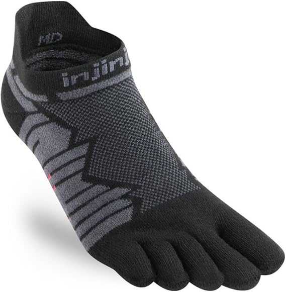 Injinji Men's Run Midweight No Show Toesocks