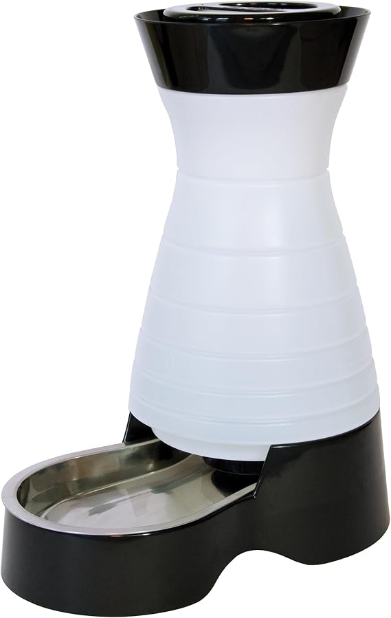 PetSafe Healthy Pet Water Station, 64 oz, Stainless Steel Bowl, Small