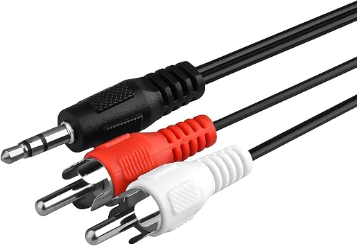 3.5mm Mini to RCA Stereo Audio Cable, 6 Feet