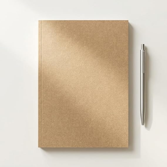 Fark Tanıtım Amerikan Ciltli, A5 Kareli Defter, 64 Yaprak, 110 gr. Ivory Kağıt, Ofis İçin İdeal, Plan (Kraft Kapak)