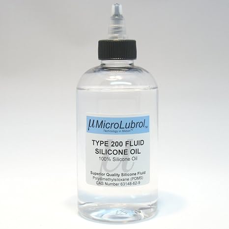 200 Fluid Pure Silicone Oil Polydimethylsiloxane (PDMS) 12500 centistokes (CST) Viscosity, 8oz Bottle