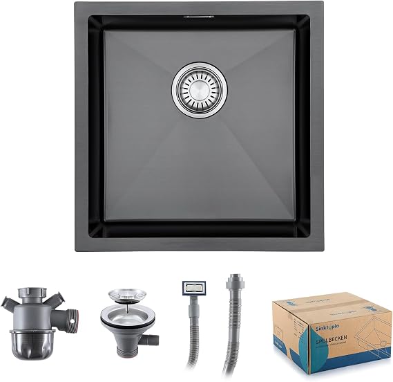 Stainless Steel Sink with Drain Fitting Base Stainless Steel Kitchen Sink