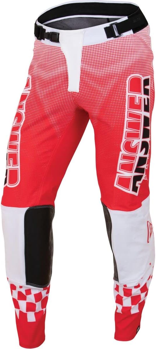 Answer Racing A22.5 Elite Revolution Men's Off-Road Motorcycle Pants - White/Infra Red / 36
