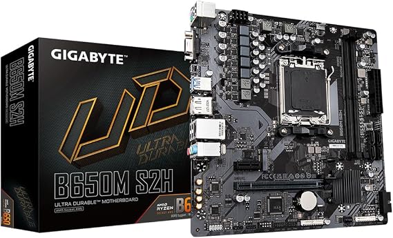 Gigabyte B650M S2H AMD Socket AM5 DDR5 6400(OC) MHz mATX Gaming (Actor) Motherboard