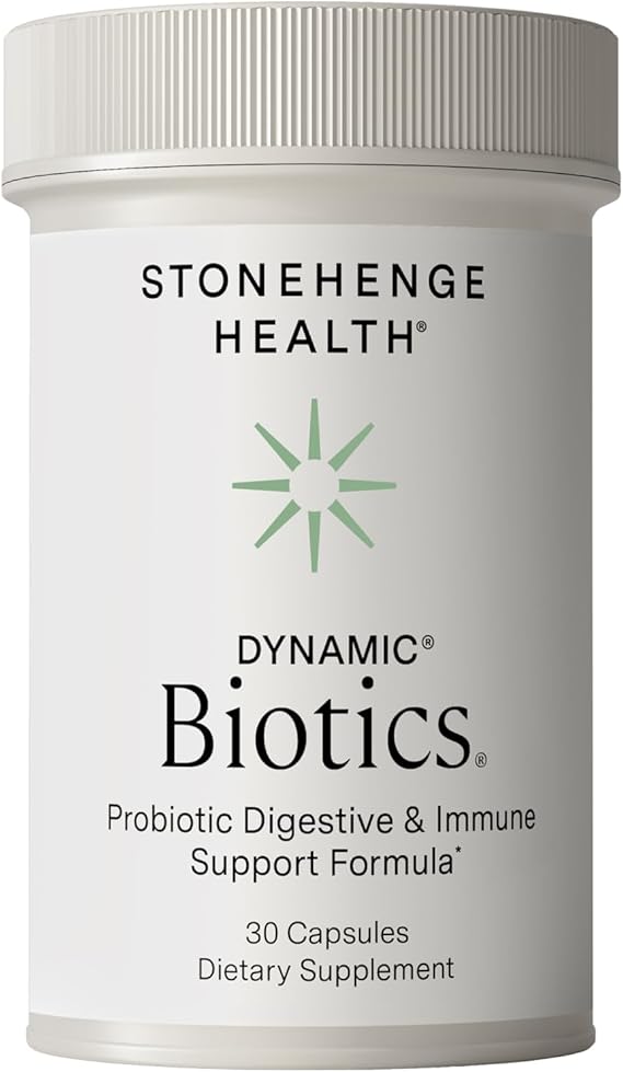 Stonehenge Health Probiotics 55 Billion CFU - 16 Strains, Prebiotic, Synbiotics Dynamic Biotics - Lactobacillus Acidophilus, Delayed Release, Shelf Stable, Non-GMO Gluten Free Veggie Capsule