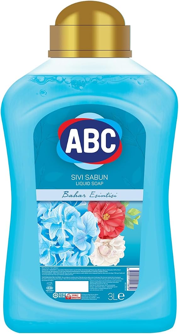 ABC DETERJAN Sıvı Sabun Mavi 3 L