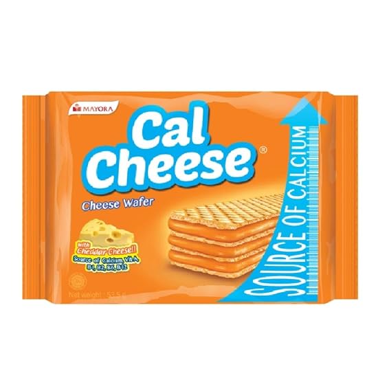 Mayora Cal Cheese Wafer 53.5g (6 Packs)