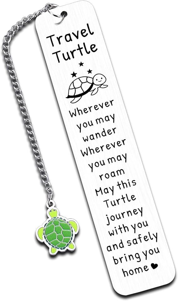 Bookmark for Turtle Lovers Teen 12-16, Sea Turtle Gifts for Women, Cute Bookmark, Turtles Gift for Turtle Lovers, Travel Turtles Gift