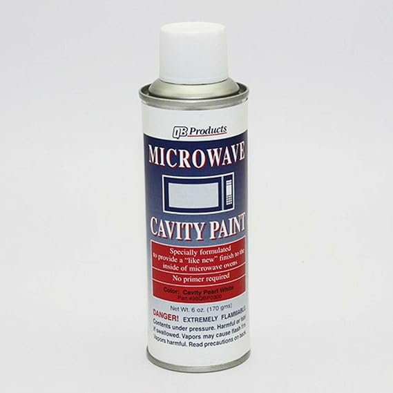 QB Products 98QBP0300 Microwave Cavity Paint, 6 oz, Pearl White