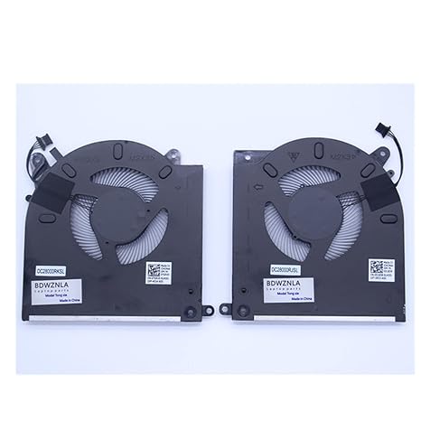 New CPU + GPU Cooling Fan for Dell Alienware RTX3080 M15 R3 M15 R4 AWM15-7272WHT-PUS AWM15R4-7689WHT-PUS 7818WHT ALWM15R3 Series 0D1X38 0TG9V0 EG50061S1-C070-S9A EG50061S1-C080-S9A 12V Fan