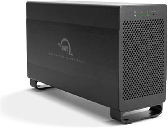 OWC Mercury Elite Pro Dual 4TB RAID Thunderbolt 2 + USB 5Gb/s Solution | Dual 7200RPM HDDs - User-selectable RAID 0, 1, span, and independent modes - All cables included
