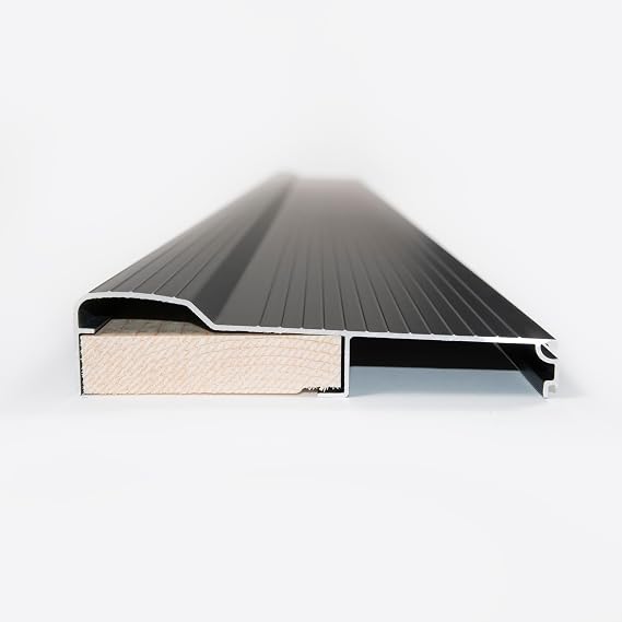 High quality Aluminum Threshold Black/White-36"/48"/72"/95" Inch for Your Door Improvement - Residential, Commercial, and Waterproof Graded... (Black, 36")