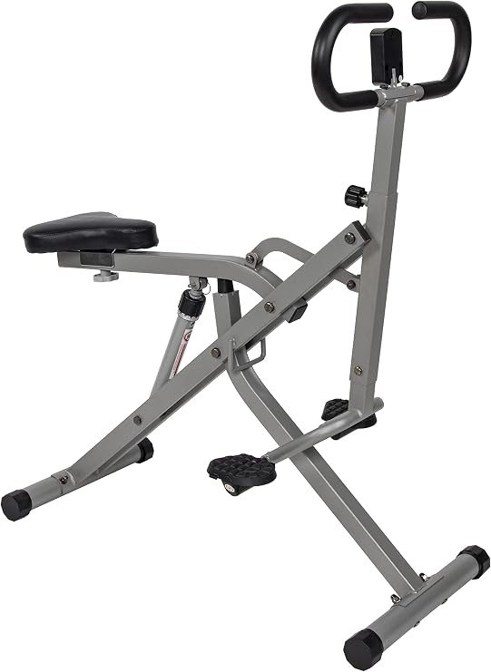 BalanceFrom Fitvids Rower-Ride Exercise Trainer for Total Body Workout Sports Training nan Silver